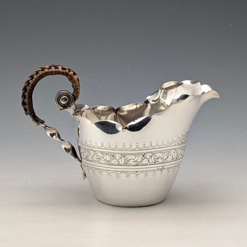 19世紀後半 英国アンティーク シルバープレート製 バチェラー ティーセット 3点セット Roberts&Belk